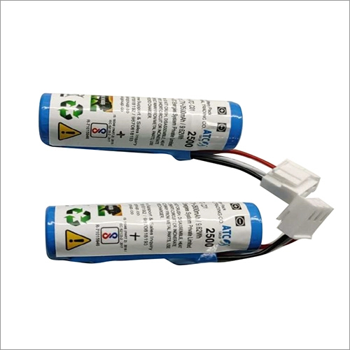 Lithium-Ion Battery - 3.7V 2.2Ah, Sealed White Design | Maintenance-Free for Electric Equipment & UPS