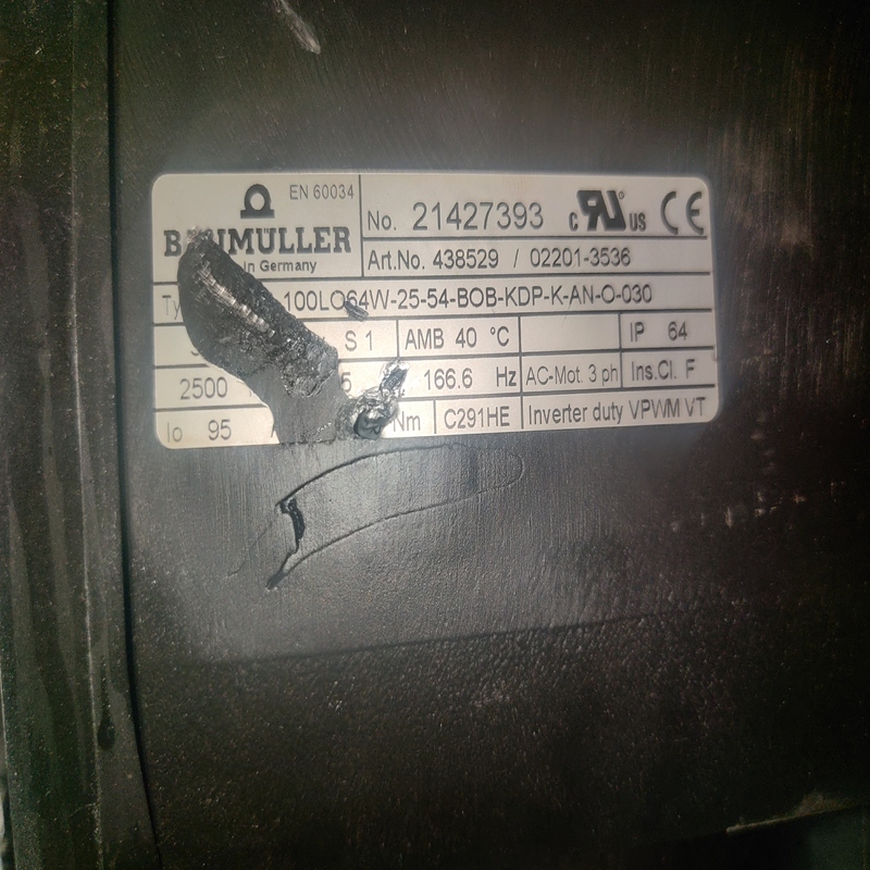 Baumuller 438529/02201-3536 Servo Motor