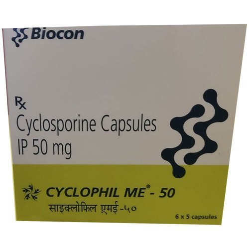 Cyclosorin Capsule - 50mg Dosage | Organ Rejection Prevention, Suitable for All, Effective for Rheumatoid Arthritis & Psoriasis