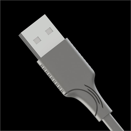 Black Usb Data Cable - Plastic Material, 1.5 Meters Long, Black | High-quality Build For Reliable Data Transfer And Charging