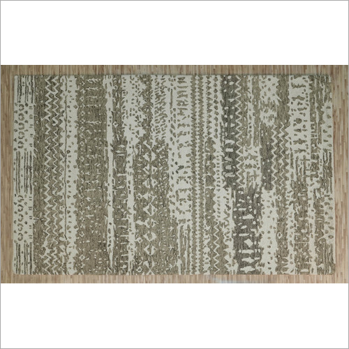 Modern Hand Tufted Woolen Carpets - Wool, 6-8mm Pile Height, Rectangular Shape | Easy To Clean, Non-slip, Customizable Colors And Designs