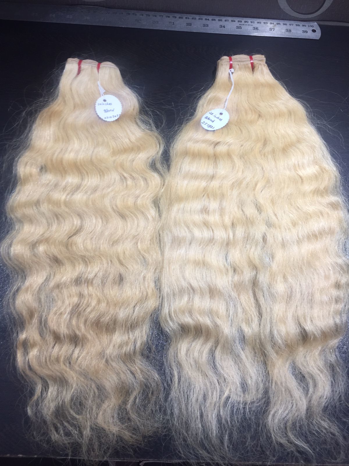 Bleached Blonde Bulk Human Hair Extensions