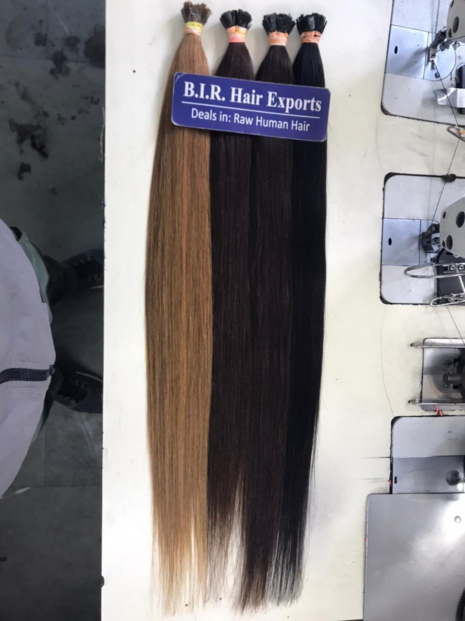 I-tip Raw Human Hair - Color: Natural