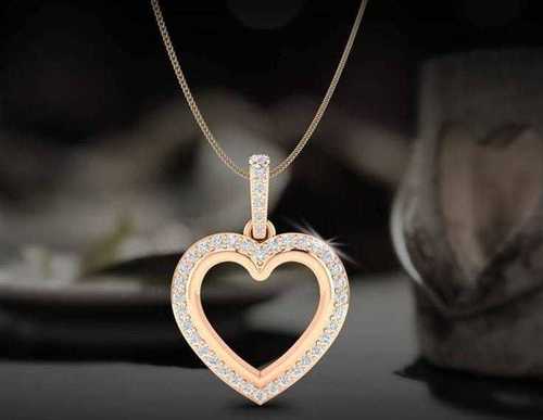 Real Diamond Men'S Pendant. Diamond Carat Weight: 0.42 Carat