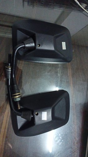 Mirror Compact Bs-6 Black - Car Make: Universal Fit For Major Three Wheeler Brands