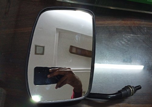 Mirror Compact Bs-6 Black - Car Make: Universal Fit For Major Three Wheeler Brands