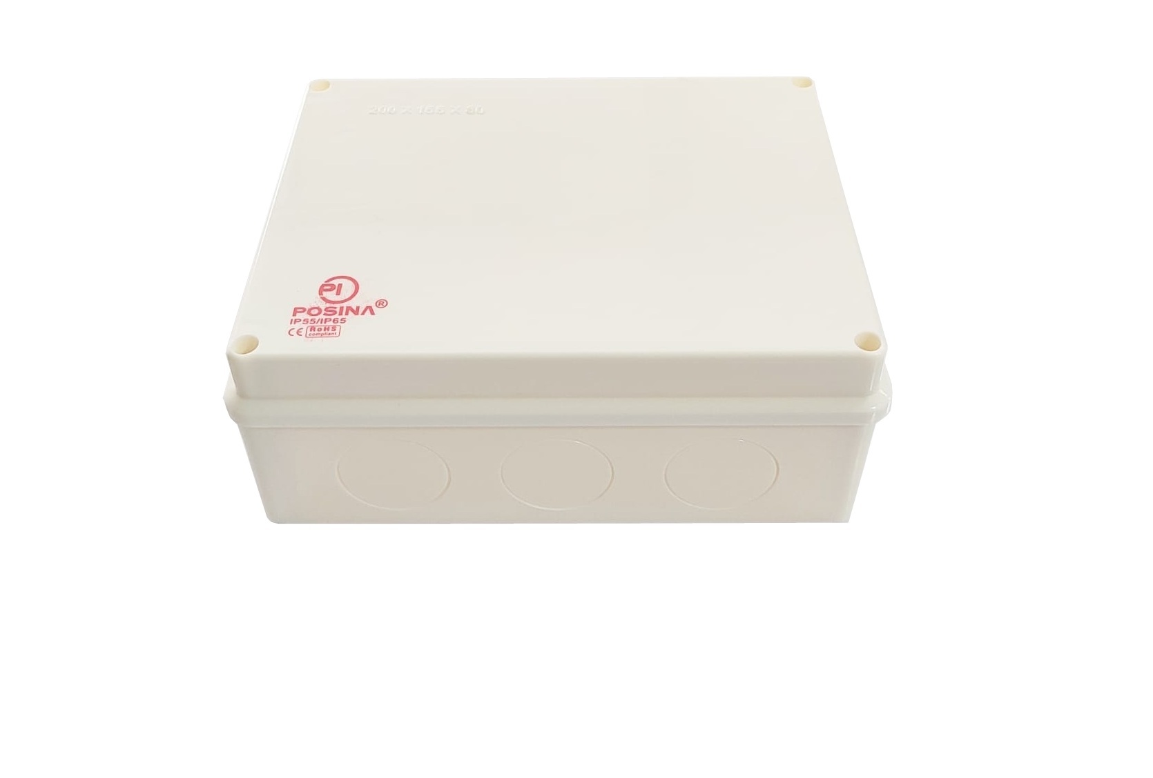Abs Junction Box - Ip65 Weatherproof | Glossy Finish, Roma White, Durable Abs Material