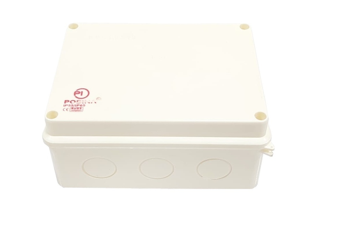 Abs Junction Box - Ip65 Weatherproof | Glossy Finish, Roma White, Durable Abs Material