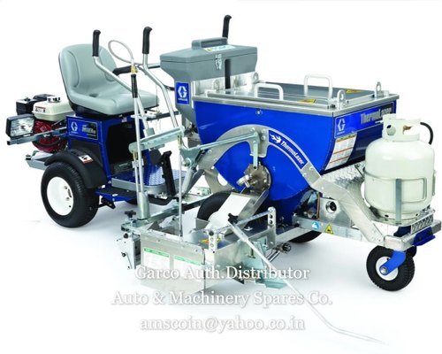 Thermoplastic Road Marking Machine - 452 Lb Weight, 300 Lb Hopper Size, Single Hopper Chamber | Efficient Heating, Smooth Application, Directional Stability