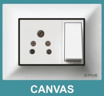 Switch Plate | Canvas Plate - Color: White