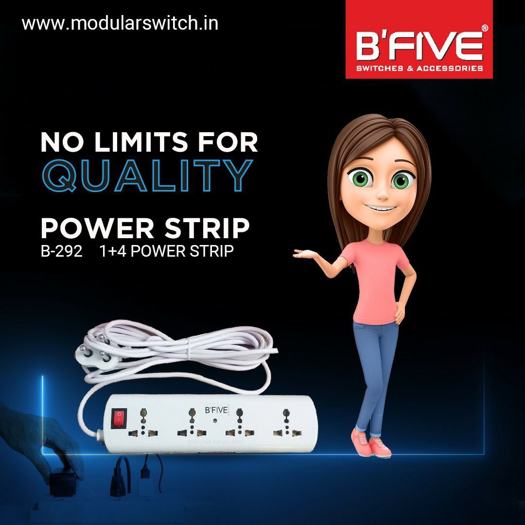 Power Strip - 1+4, 4+4, 1+5 Configurations | Feel Good Feel Safe Design