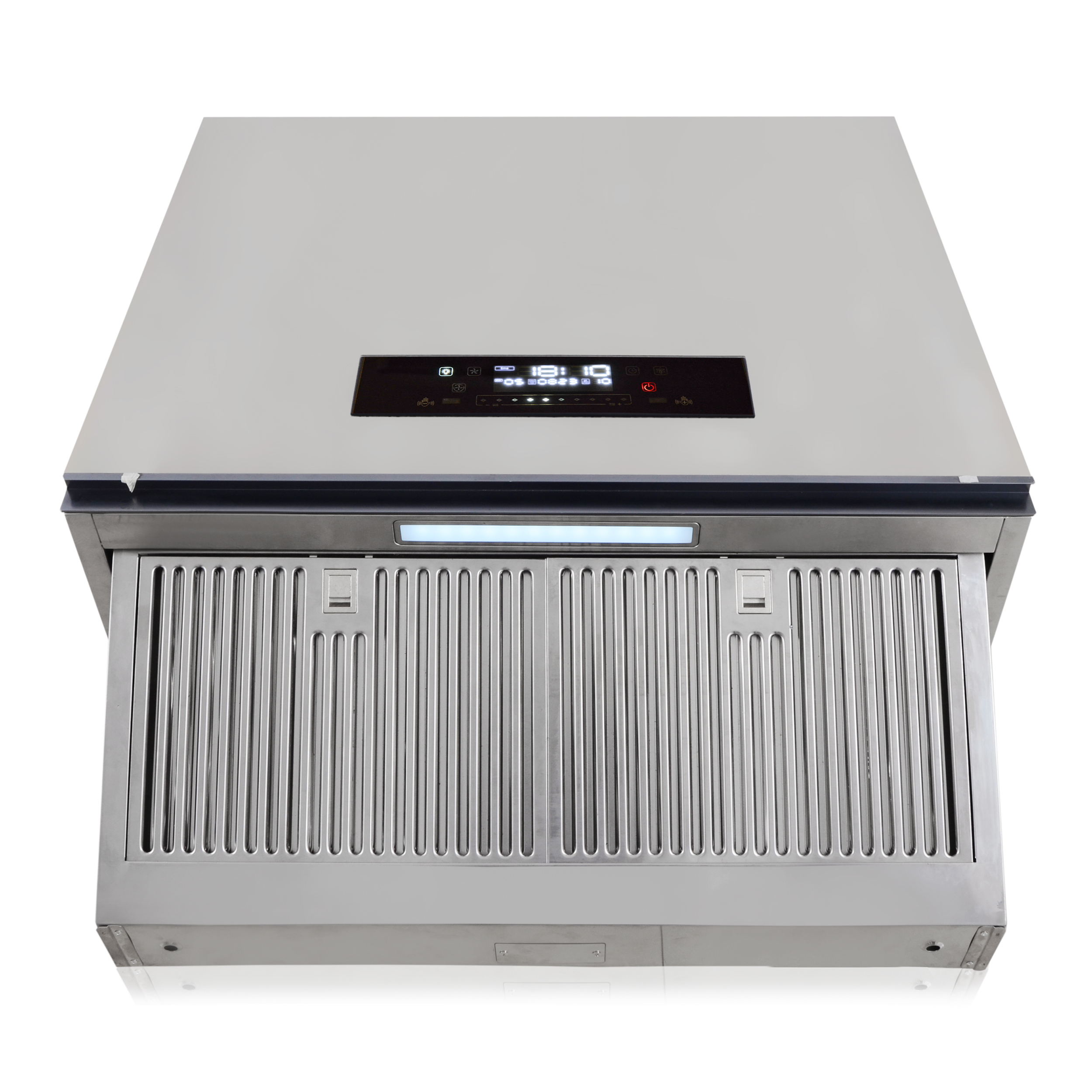 Kitchen Chimney - Stainless Steel, 3 Feet - 2200 M3/hr Suction Power, Vented Exhaust, Wall Mounted, 54 Db Noise Level, 2 Lights