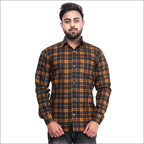 वॉशेबल पुरुषों की प्योर कॉटन चेक्ड शर्ट