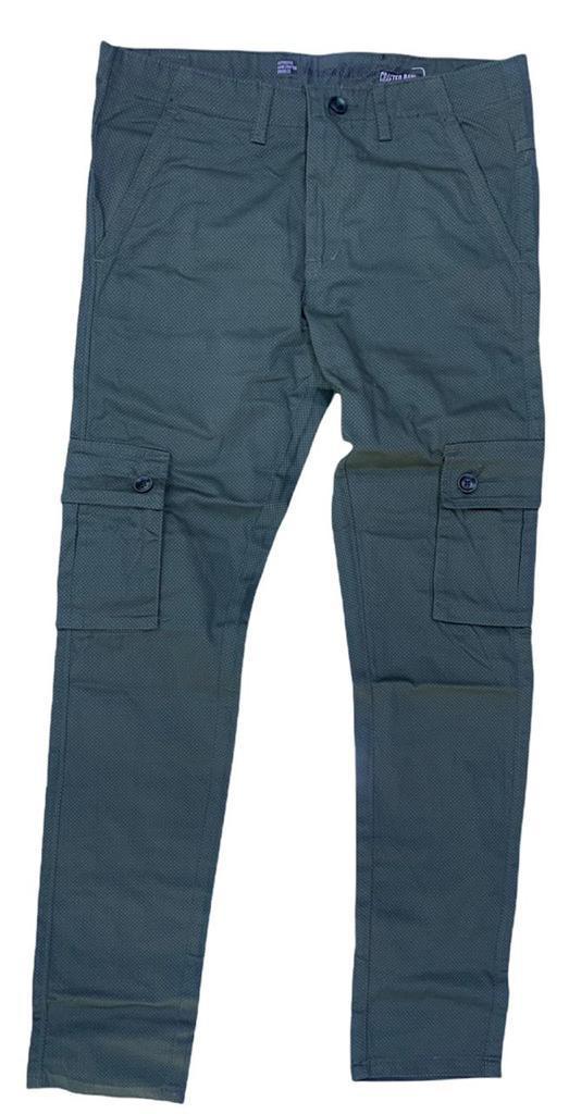 Plain Color Cargo Pant Length: 41 Centimeter (Cm)