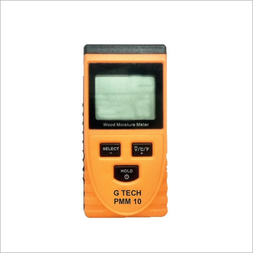 G-TECH PMM10 Pinless Wood Moisture Meter - Plastic Build, Yellow Color | Ideal for Industrial Usage