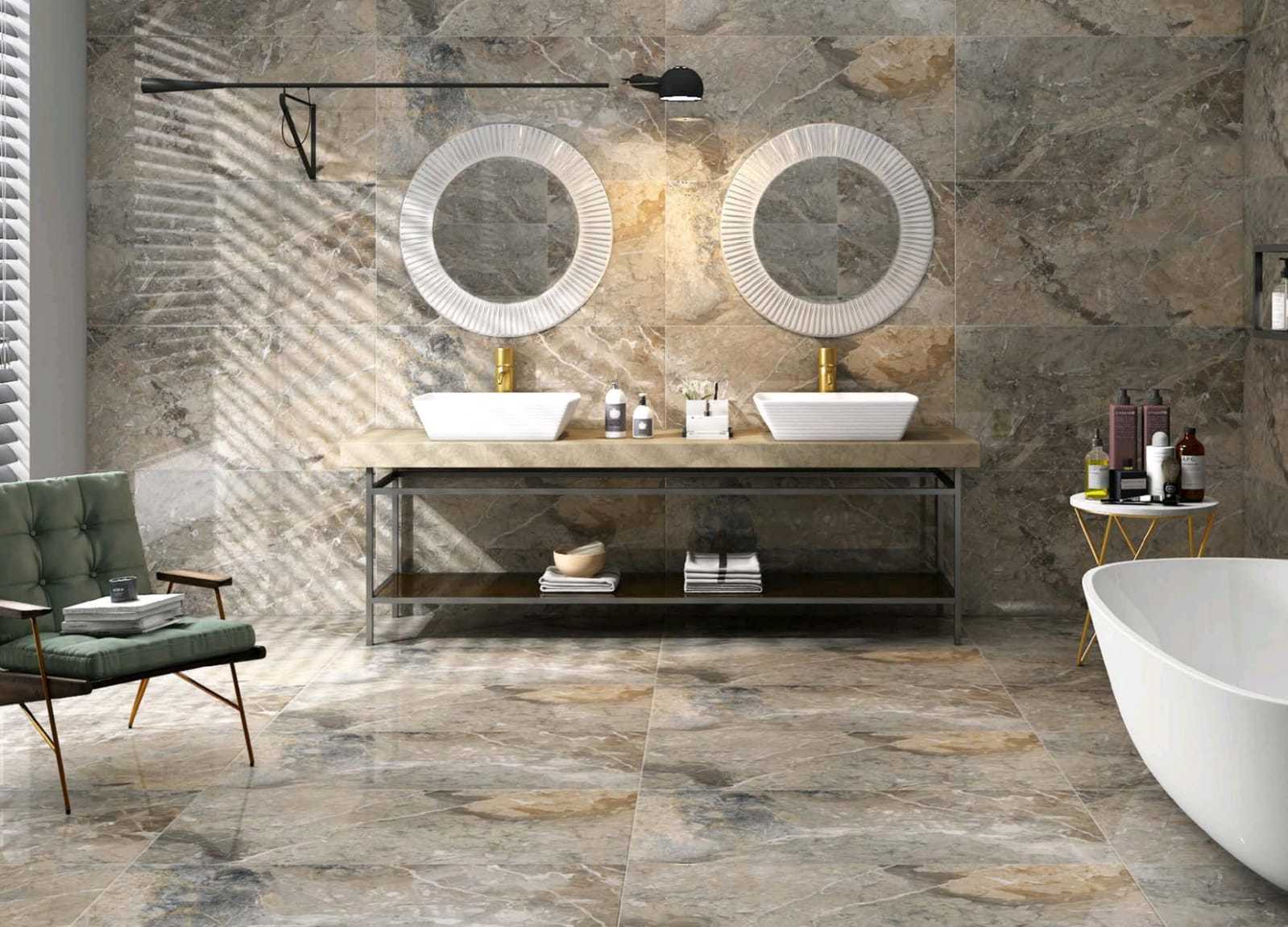 Glossy Series - Porcelain Tiles 600x600mm, 800x800mm, 600x1200mm, 800x1600mm, 1200x1200mm, 1200x2400mm, 800x2400mm | Multi Colour, Polished Finish, Acid-resistant, Antibacterial