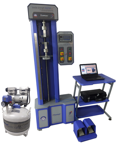 Paramount Tensile Strength Tester i10 - 500 Kg Capacity, Mild Steel Body, Pneumatic Jaws, Advanced AccuTEST Software, Digital Display, Integrated Safety Features, Ergonomic Design