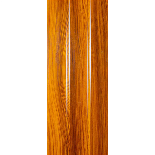 Orange Wooden Design Ceiling Panel - Rectangular Shape, Printed Pattern, Custom Sizes Available
