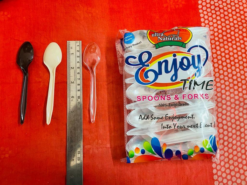 Transparent Enjoy Time Spoon