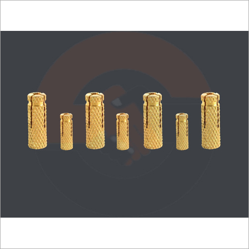 Drop In Anchor - Brass, Various Diameters (Mm) , Golden Finish | Industrial Drop In Anchor For Robust Anchoring Solutions
