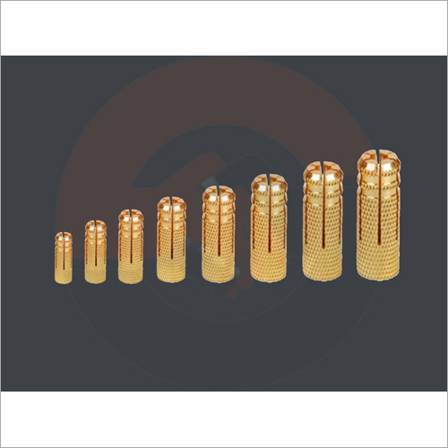 Drop In Anchor - Brass, Various Diameters (Mm) , Golden Finish | Industrial Drop In Anchor For Robust Anchoring Solutions