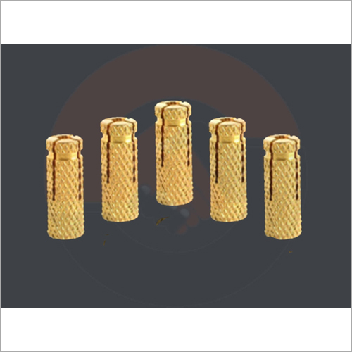 Drop In Anchor - Brass, Various Diameters (Mm) , Golden Finish | Industrial Drop In Anchor For Robust Anchoring Solutions