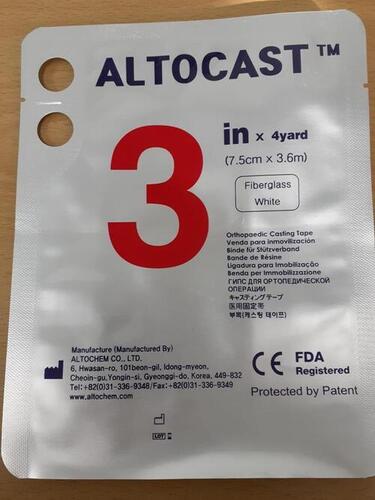 आर्थोपेडिक कास्टिंग टेप आयाम (L* W* H): 7.5 सेमी X 360 सेमी सेंटीमीटर (सेमी)