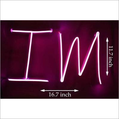 Neon Alphabetical Initial Wall Decor Led Light