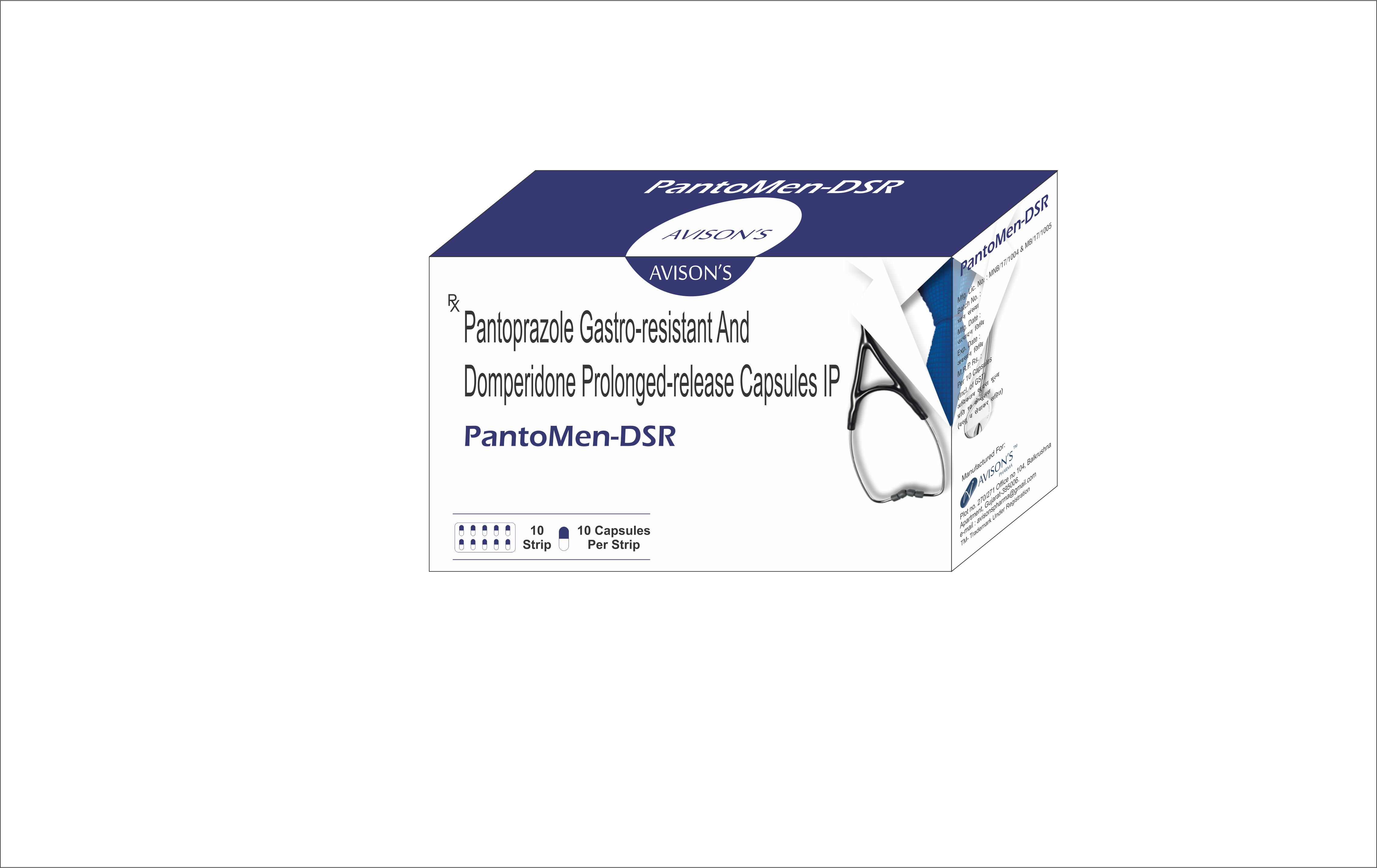 Pantoprazole Domperidone Capsules - Effective Relief For Acid Reflux, Heartburn, And Peptic Ulcers | General Medicine For Gastric Issues, Suitable For All