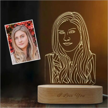 Personalized Photo 3rd Acrylic Lamp - High-quality Acrylic, Custom Size | Electric Power Source, Customizable Design For Decorative Elegance