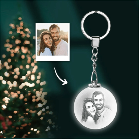 3d Moon Lamp Keychain - Plastic Material, Soft Glow Design | Unique Relaxing Glow For Selenophile Enthusiasts And Nature Lovers