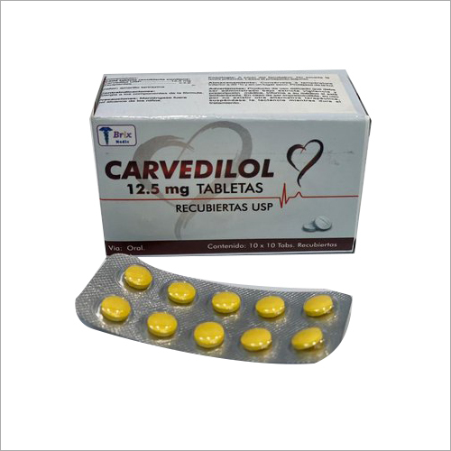 12.5Mg कार्वेडिलोल टैबलेट सामान्य दवाएं