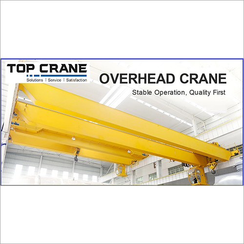 Overhead Crane - Steel Construction, Customizable Span, Variable Lifting Capacity - Electric Hoist, Pendant Control System, 3-Phase Power Supply, Emergency Stop Safety Features