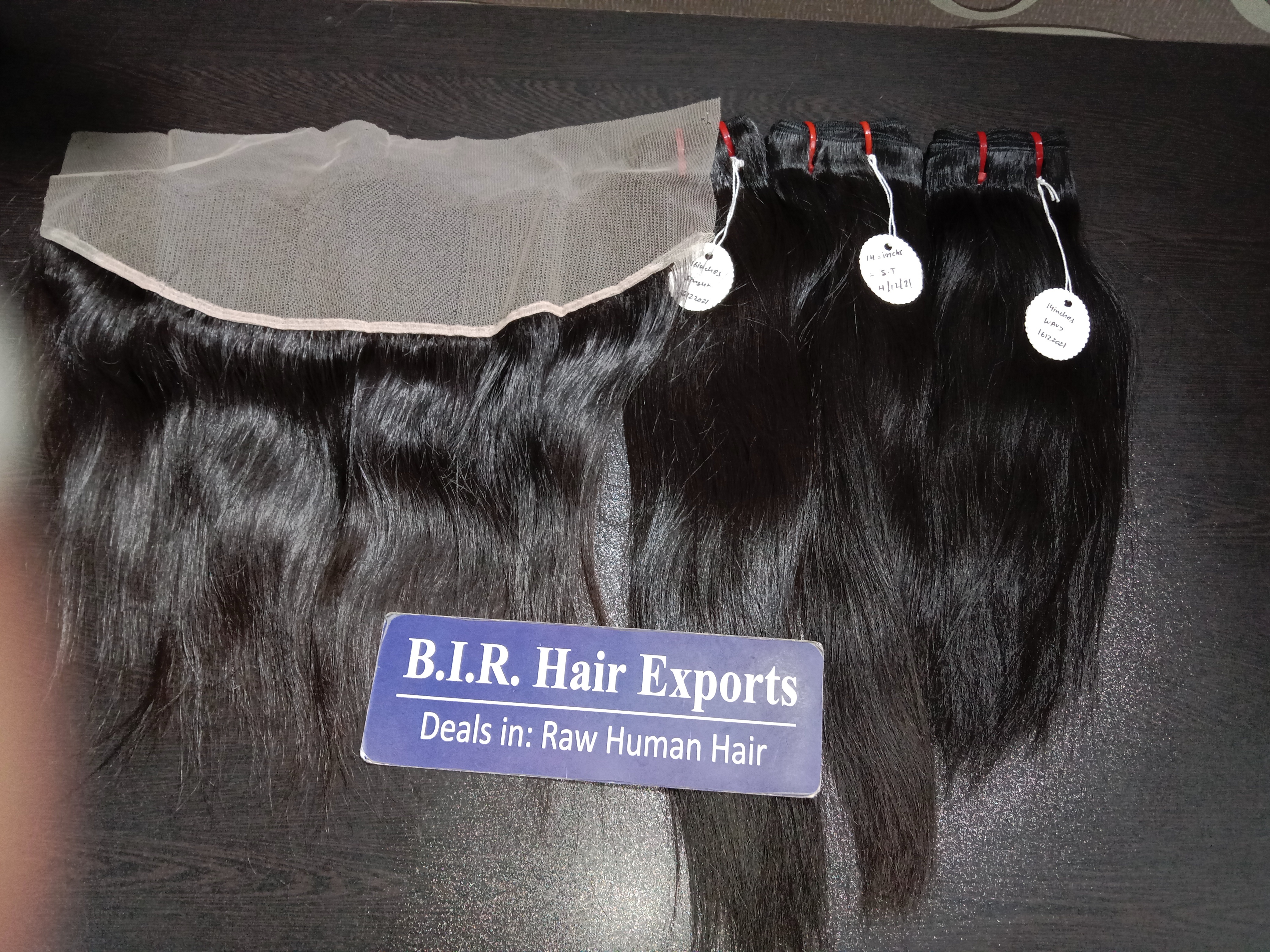 Raw Indian Frontal - Color: Black