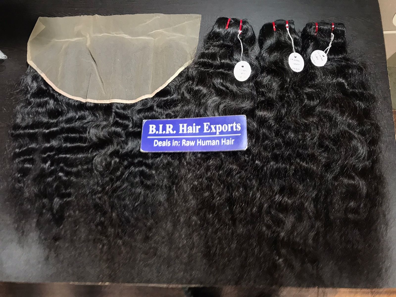 Raw Indian Frontal - Color: Black