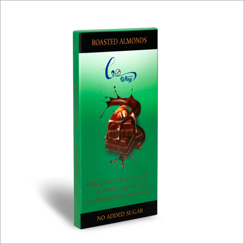 Pack Of 2 Roasted Almond Dark Chocolate - Piece Size, Sweet Flavor | Store In A Dry Place, Crafted From Quality Ingredients