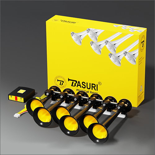 मेटल बासुरी एयरहॉर्न 6 ट्रम्पेट 18 टोन एयरहॉर्न