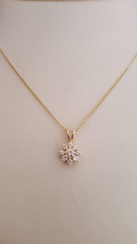 Real Diamond Kids Pendant Diamond Carat Weight: 0.10 Carat