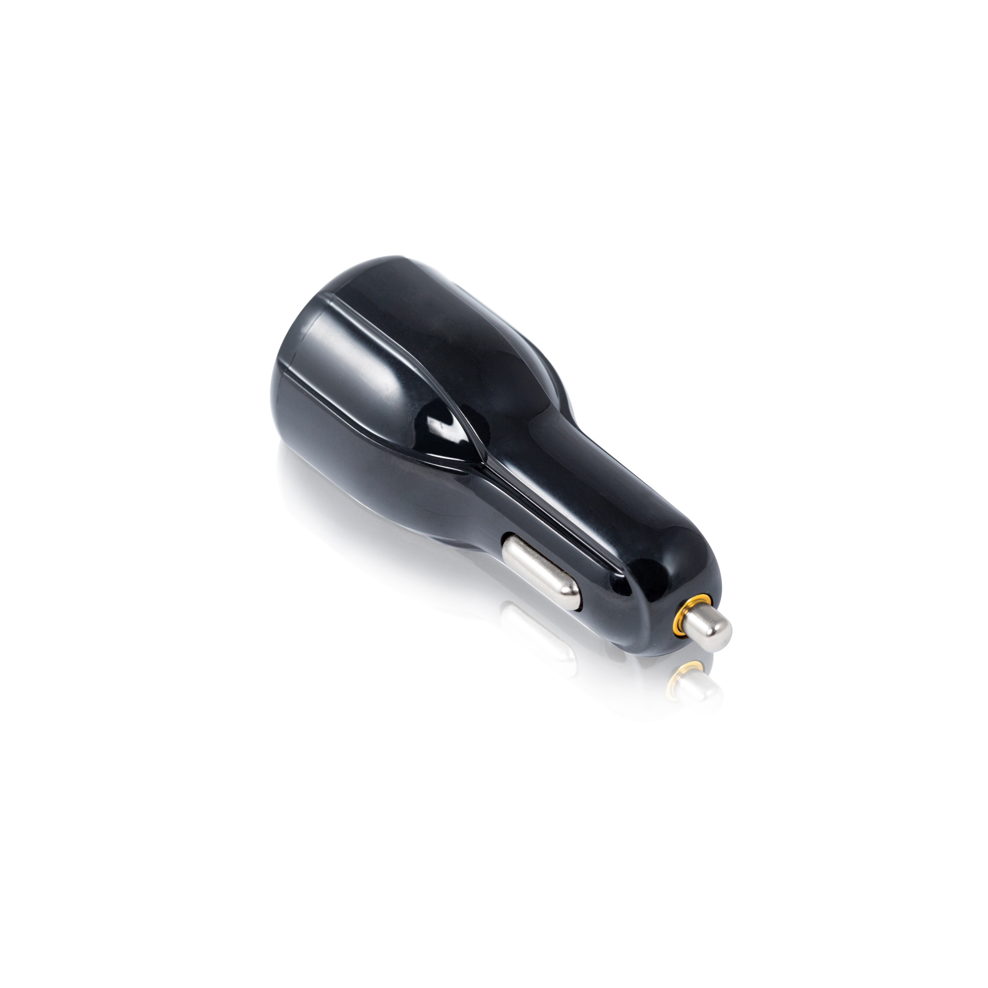 2 Usb 2.4 Amp Car Charger - Plastic Material Ultra-compact Design | Over-charge & Short Circuit Protection 10 Watt Output