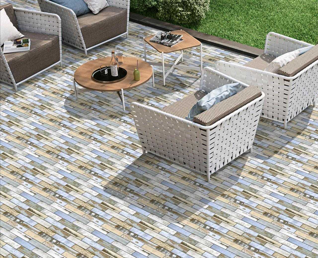 Sugar Series - Ceramic Parking Tiles 300x300/400x400 Mm, Multicolor, Matt Finish | Acid-resistant, Antibacterial, Non-slip, Rustic, Platinum Grade