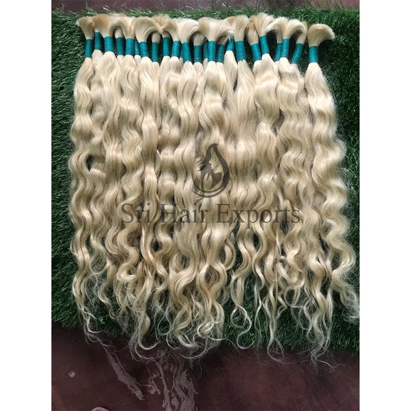 White Color Single Drawn Blonde Hair