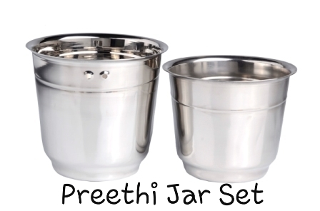 White Priti Jar Set