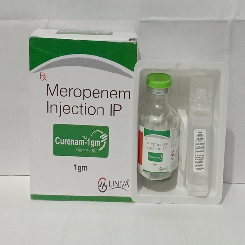 Meropenem - 1g Lyophilized Powder Injection | Tid Dosage For Hospital Use, Iv Administration