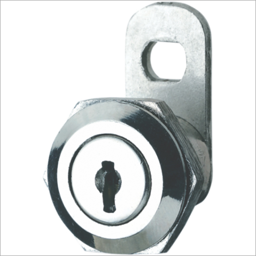 Cam Lock - 25 mm Metal Chrome Finish | Double Bit Key Type, 2 Keys Included, Security Locking Solution