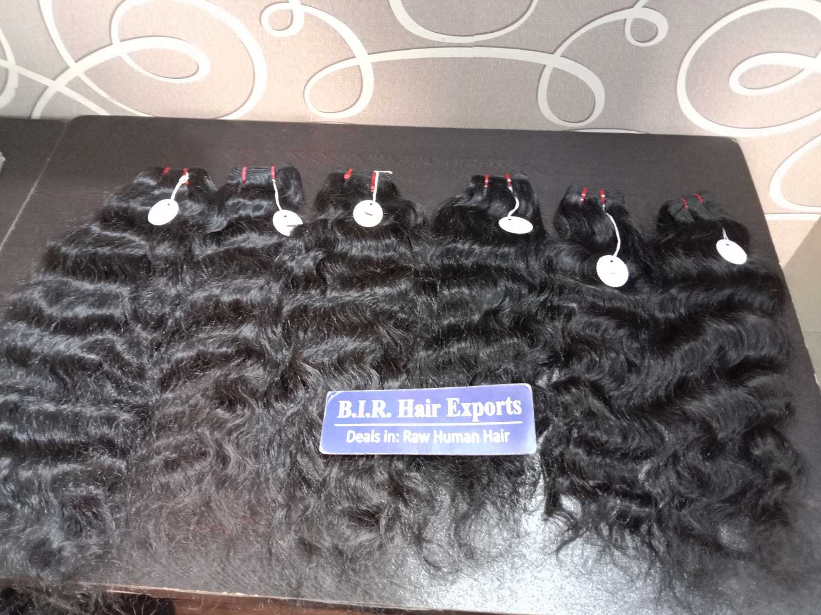 Machine Weft Curly Hair - Color: Black