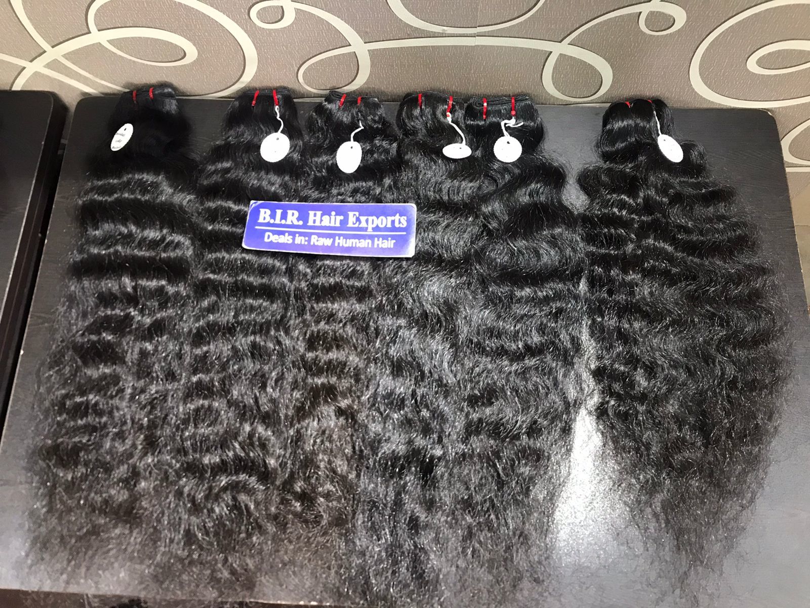 Machine Weft Curly Hair - Color: Black
