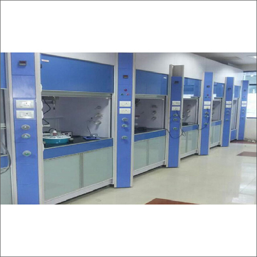 Laboratory Fume Hood - High Build Quality , Durable Blue and White Design for Commercial Laboratory Usage