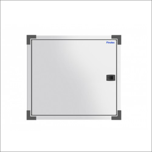 12 Way TPN Double Door Horizontal Distribution Board - Mild Steel, 220-440V Rated Insulation Voltage, White Painted Finish, Durable Design