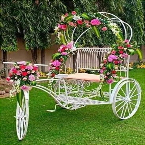 Flower Decorative Cycle - Material: Metal
