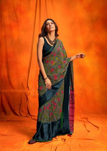 जॉर्जेट पटोला साड़ी